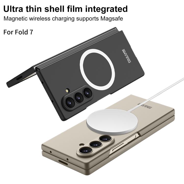 For Samsung Galaxy Z Fold7 5G GKK Integrated Ultra-thin MagSafe Phone Case(Black) - Galaxy Z Fold7 5G Cases by GKK | Online Shopping UK | buy2fix