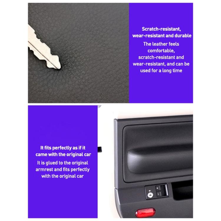 2pcs/Set Car Modified Microfiber Leather Door Panel Cover for Volkswagen Beetle 1998-2010(Black) - Car Interior Mouldings by buy2fix | Online Shopping UK | buy2fix