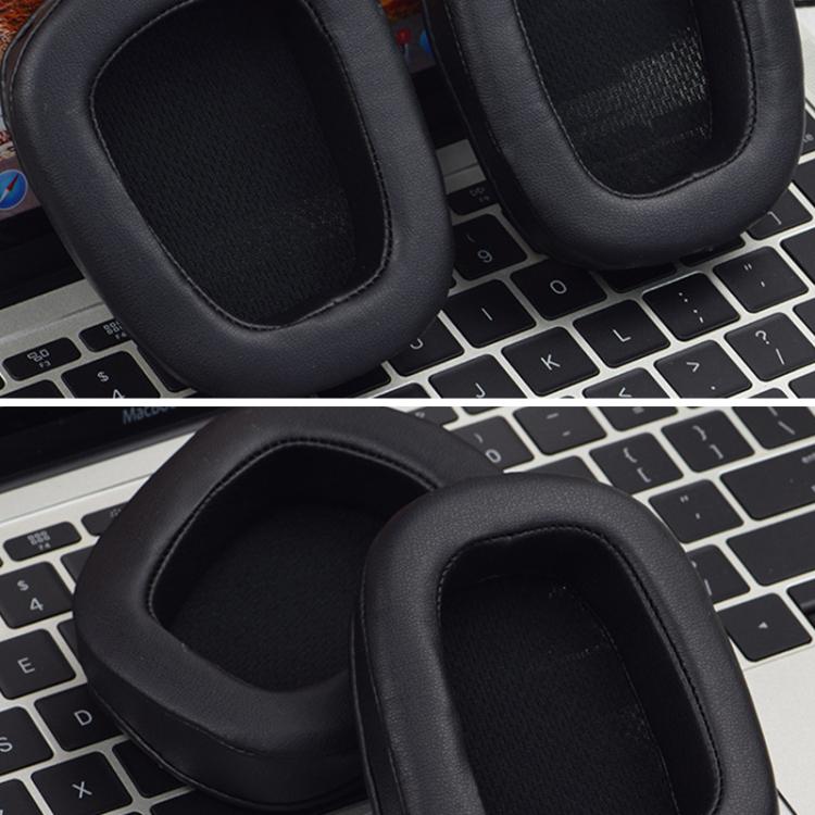 1 Pair Printing Insert Replacement Earpads For Logitech G533 / G633 / G635 / G933 / G935, Material:Protein Leather(Black Mesh) - Earmuff & Pad by buy2fix | Online Shopping UK | buy2fix