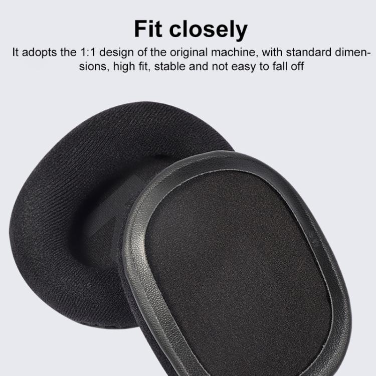 1 Pair Insert Replacement Earpads For Logitech G Pro X, Material:Cotton Fabric(Grey White) - Earmuff & Pad by buy2fix | Online Shopping UK | buy2fix
