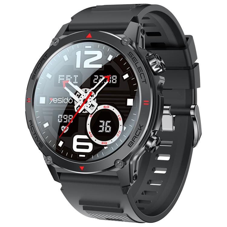 Yesido IO31 1.43 inch AMOLED Screen Smart Watch Support BT Call / Heart Rate(Black) - Smart Watches by Yesido | Online Shopping UK | buy2fix