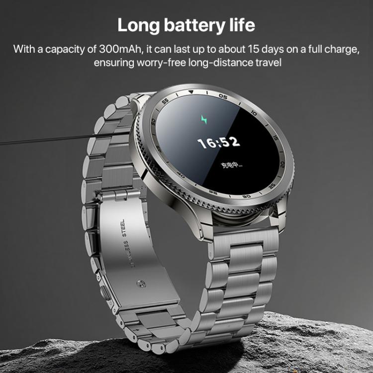 Yesido IO34 1.43 inch AMOLED Screen Metal Smart Watch Support BT Call(Grey) - Smart Watches by Yesido | Online Shopping UK | buy2fix