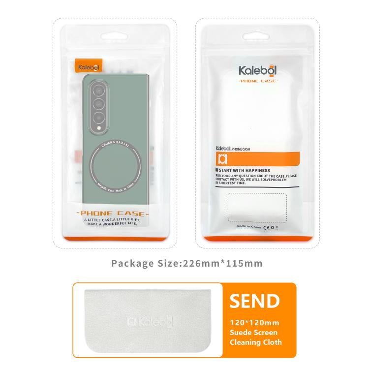 For Samsung Galaxy Z Fold7 Kalebol MagSafe Shockproof Frosted PC Phone Case(Green) - Galaxy Z Fold7 5G Cases by Kalebol | Online Shopping UK | buy2fix