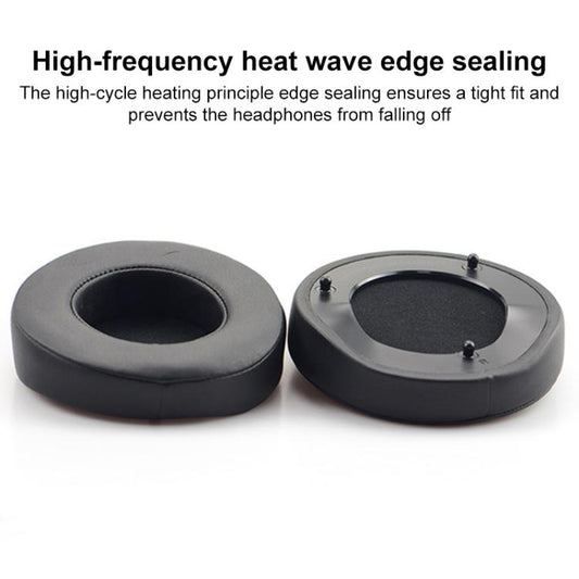 1 Pair Push Snap-on Replacement Earpads For Razer ManOWar 7.1, Material:Protein Leather(Black) - Earmuff & Pad by buy2fix | Online Shopping UK | buy2fix