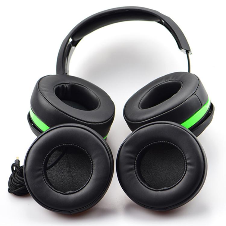 1 Pair Push Snap-on Replacement Earpads For Razer ManOWar 7.1, Material:Protein Leather(Black) - Earmuff & Pad by buy2fix | Online Shopping UK | buy2fix