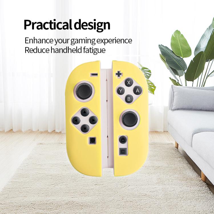 For Nintendo Switch 2 Game Console Silicone Separable Protective Case(Yellow) - Cases by buy2fix | Online Shopping UK | buy2fix