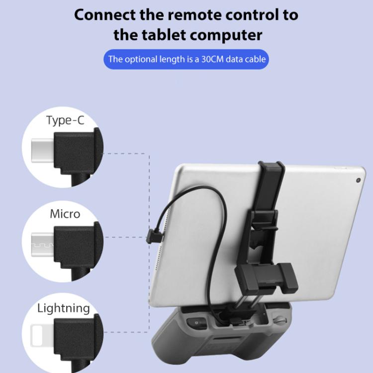 BRDRC Converting Data Cable for DJI Mini 4 Pro / Mavic 3 / Air 2 / Air 2S, Type:30cm Type-C to Android + Holder - Cable & Adapter by BRDRC | Online Shopping UK | buy2fix