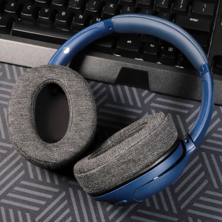 2pcs Skin-friendly Velvet Earphone Replacement Earpads Pads For Sony WH-CH700N / MDR-ZX780 / ZX770(Black) - Earmuff & Pad by buy2fix | Online Shopping UK | buy2fix