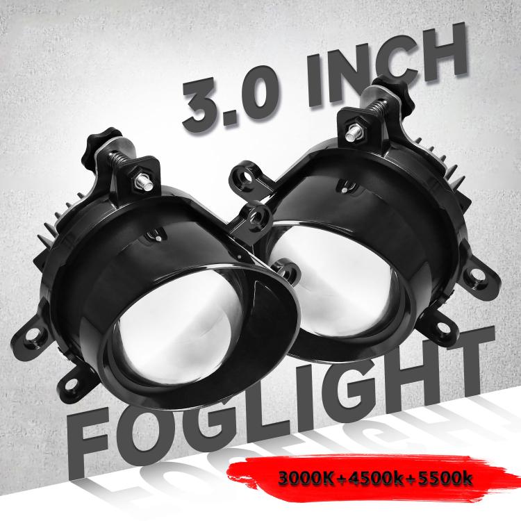 T12 2pcs/Pack 55W 3 inch High Power Dual Lens Fog Light Oblique Style for Toyota, Right Driver - Fog / Driving Lights by buy2fix | Online Shopping UK | buy2fix
