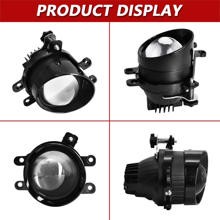 T12 2pcs/Pack 55W 3 inch High Power Dual Lens Fog Light Oblique Style for Toyota, Right Driver - Fog / Driving Lights by buy2fix | Online Shopping UK | buy2fix