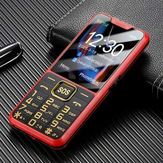 K3 2G Keypad Phone, 2.4 inch, LED Flashlight, Big Keyboard Big Fonts, SOS, Network: 2G, Dual SIM, Plug:US Plug(Red) - Others by buy2fix | Online Shopping UK | buy2fix
