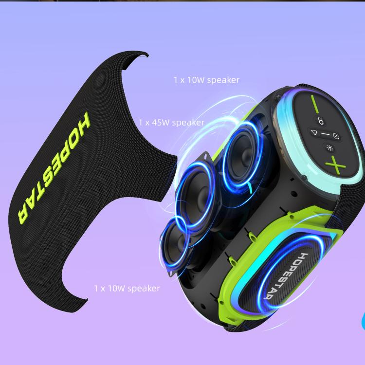 HOPESTAR H58 65W Outdoor Portable Waterproof Bluetooth Speaker(Black) - Waterproof Speaker by HOPESTAR | Online Shopping UK | buy2fix