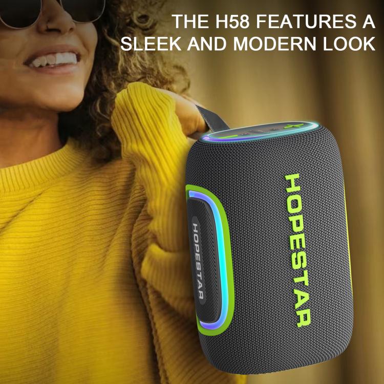 HOPESTAR H58 65W Outdoor Portable Waterproof Bluetooth Speaker(Grey) - Waterproof Speaker by HOPESTAR | Online Shopping UK | buy2fix