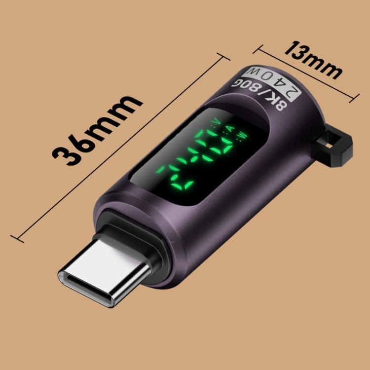 240W Type-C to Type-C Digital Display Adapter with Switch(Grey) - OTG Adapter by buy2fix | Online Shopping UK | buy2fix