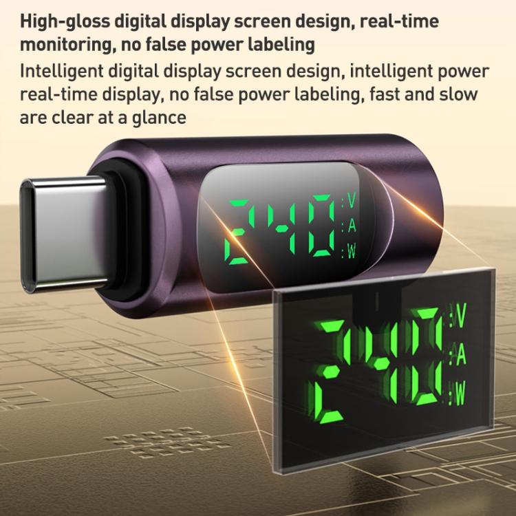240W Type-C to Type-C Digital Display Adapter with Switch(White) - OTG Adapter by buy2fix | Online Shopping UK | buy2fix