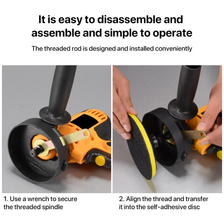14pcs / Set MOYI Car Hand-held Electric Beauty Waxing Sealing Glaze Polishing Machine(EU Plug) - Polishing Machine & Accessories by buy2fix | Online Shopping UK | buy2fix