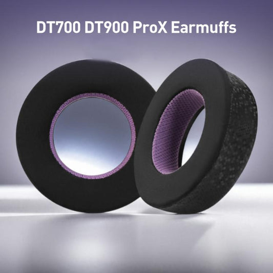 2pcs Magic Ice Skin Earphone Replacement Earpads Pads For Beyerdynamic DT700 PROX / DT900 PROX(Black Purple) - Earmuff & Pad by buy2fix | Online Shopping UK | buy2fix