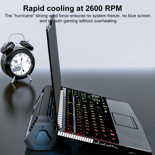 NUOXI X1 Mobile Phone Tablet Laptop Turbine Radiator Cooling Base Rack(Black) - Cooling Pads by NUOXI | Online Shopping UK | buy2fix