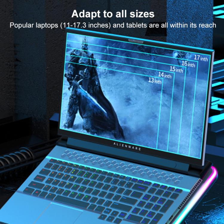 NUOXI F36-2 6-Speed Adjustable Dual-Fan Ultrathin Laptop Cooler(Black) - Cooling Pads by NUOXI | Online Shopping UK | buy2fix