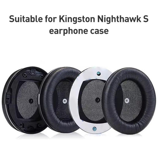 1 Pair Protein Leather Earphone Replacement Earpads Pads with Plastic Buckle For HyperX Cloud Orbit S / Audeze(Black) - Earmuff & Pad by buy2fix | Online Shopping UK | buy2fix