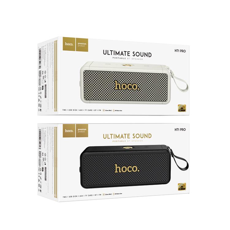 hoco HT1 Pro Marquis Sports Bluetooth 5.4 Speaker Support TWS / FM / TF Card / USB / AUX(Black) - Desktop Speaker by hoco | Online Shopping UK | buy2fix