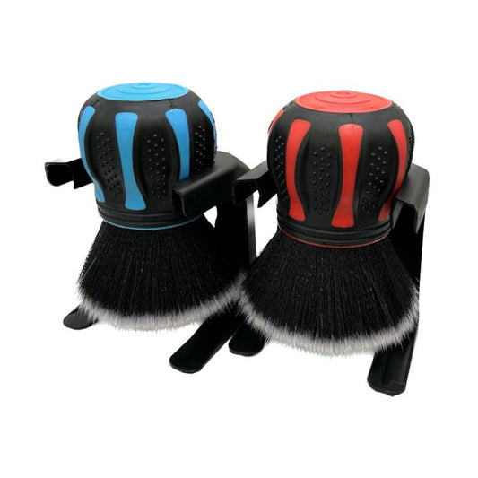 Car Large Round Head Soft Bristle Ball Interior Cleaning Brush(Wine Red) - Car washing supplies by buy2fix | Online Shopping UK | buy2fix