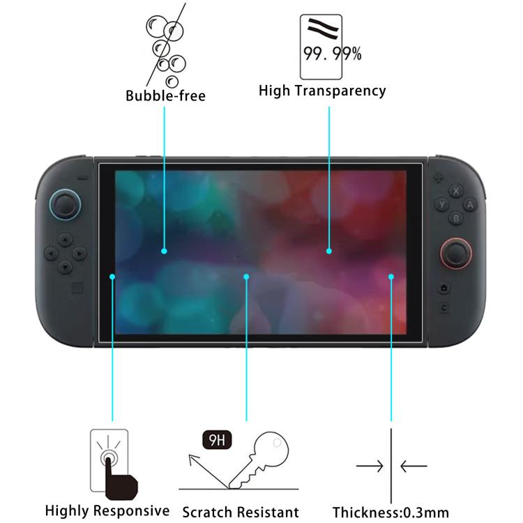 For Nintendo Switch 2 0.26mm 9H 2.5D Tempered Glass Film - Tempered Glass by buy2fix | Online Shopping UK | buy2fix