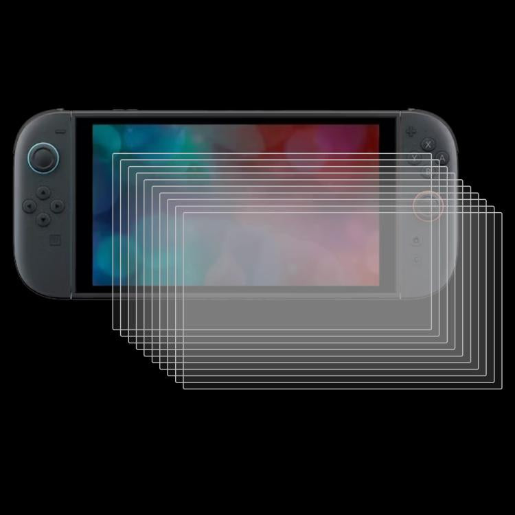 For Nintendo Switch 2 10pcs 0.26mm 9H 2.5D Tempered Glass Film - Tempered Glass by buy2fix | Online Shopping UK | buy2fix