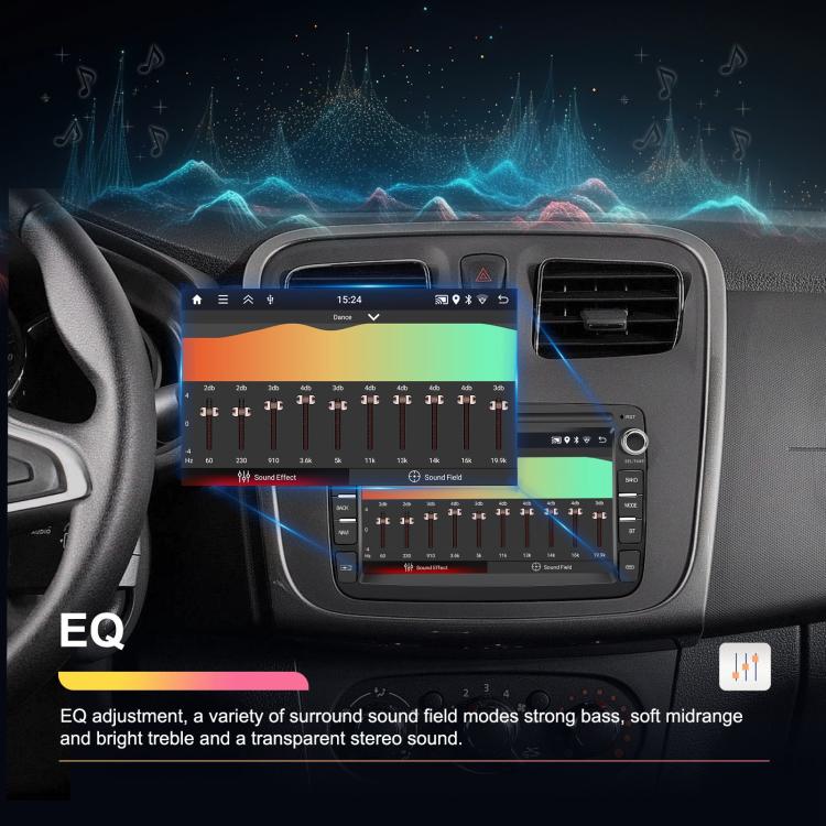 For Dacia Android 15 7 inch Wireless CarPlay Car Player Car Central Control Navigation Machine, Specification:Standard - Car MP3 & MP4 & MP5 by buy2fix | Online Shopping UK | buy2fix