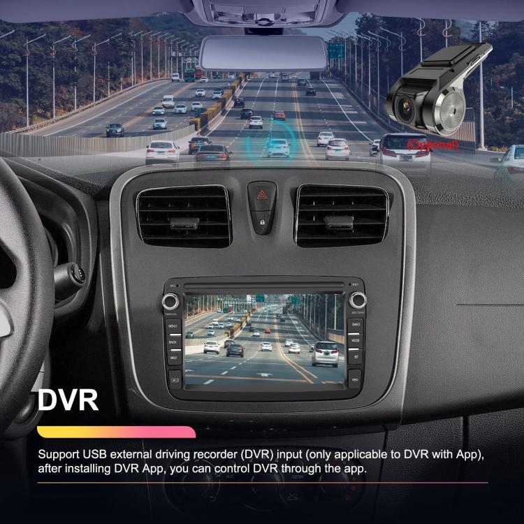 For Dacia Android 15 7 inch Wireless CarPlay Car Player Car Central Control Navigation Machine, Specification:Standard - Car MP3 & MP4 & MP5 by buy2fix | Online Shopping UK | buy2fix