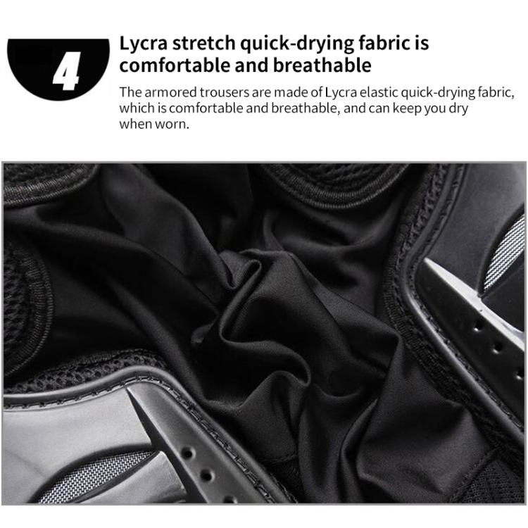 GHOST RACING K062 Off-road Motorcycle Armor Pants Racing Riding Anti-fall Hip Protector, Size:L(Black) - Protective Gear by GHOST RACING | Online Shopping UK | buy2fix