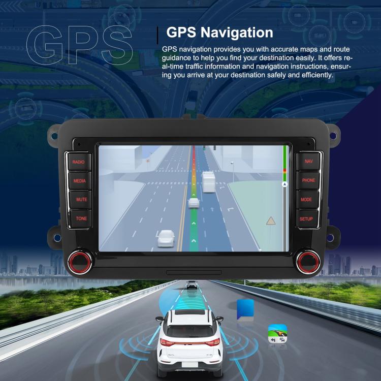 For Volkswagen Android 15 7 inch Horizontal Screen Car Player Car Central Control Navigation, Specification:Standard+AHD+Microphone - Car MP3 & MP4 & MP5 by buy2fix | Online Shopping UK | buy2fix