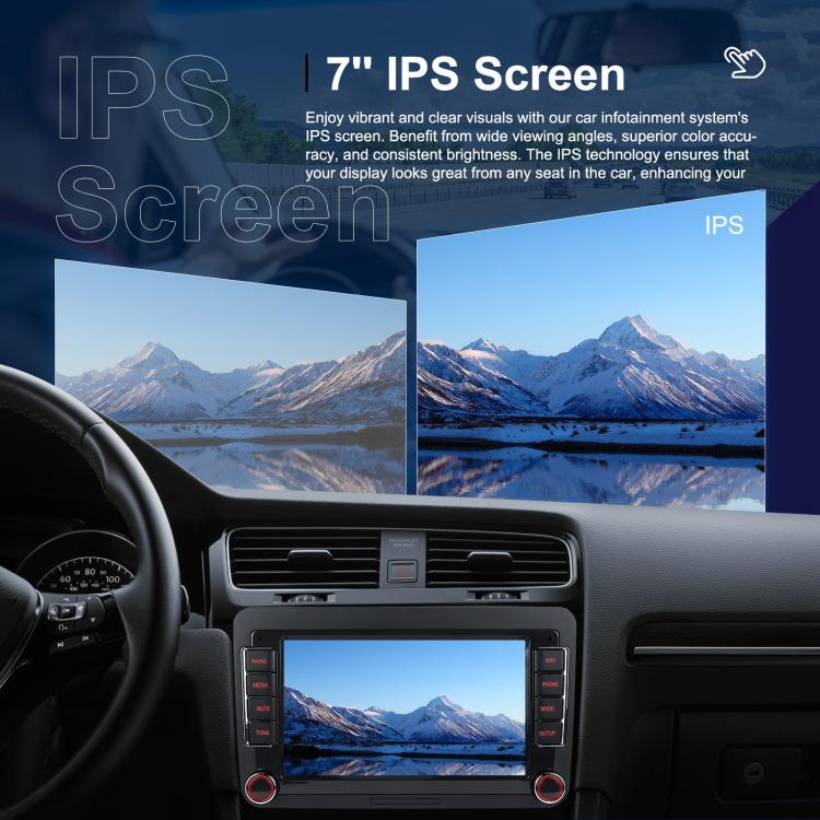 For Volkswagen Android 15 7 inch Horizontal Screen Car Player Car Central Control Navigation, Specification:Standard+AHD+Microphone - Car MP3 & MP4 & MP5 by buy2fix | Online Shopping UK | buy2fix