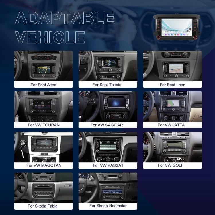 For Volkswagen Android 15 7 inch Horizontal Screen Car Player Car Central Control Navigation, Specification:Standard - Car MP3 & MP4 & MP5 by buy2fix | Online Shopping UK | buy2fix
