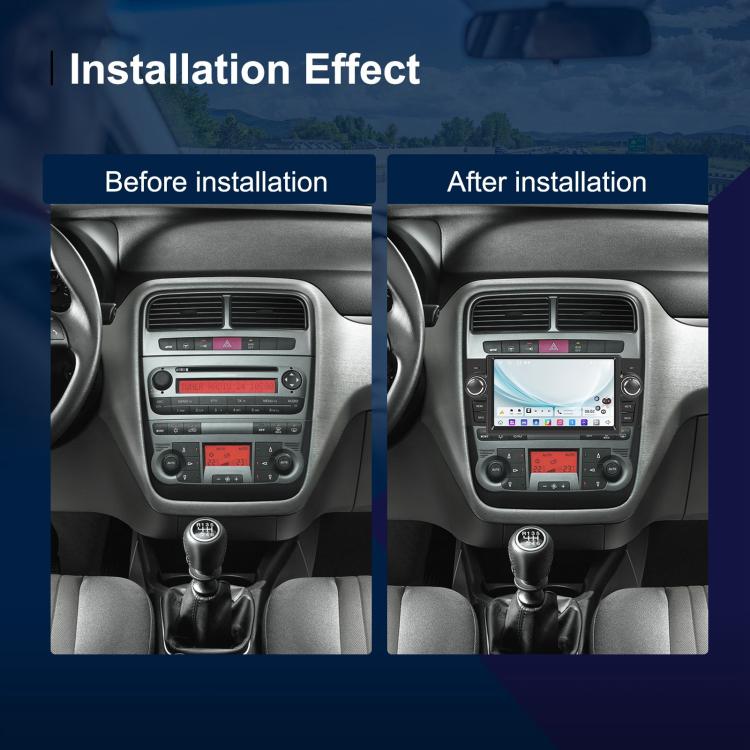 For Fiat Punto 2005-2009 Android 15 7 inch 2G+64G Car Central Control Audio Video Navigation, Specification:Standard+AHD+Microphone - Car MP3 & MP4 & MP5 by buy2fix | Online Shopping UK | buy2fix