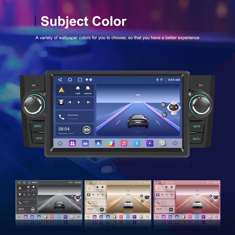 For Fiat Punto 2005-2009 Android 15 7 inch 2G+64G Car Central Control Audio Video Navigation, Specification:Standard+AHD+Microphone - Car MP3 & MP4 & MP5 by buy2fix | Online Shopping UK | buy2fix