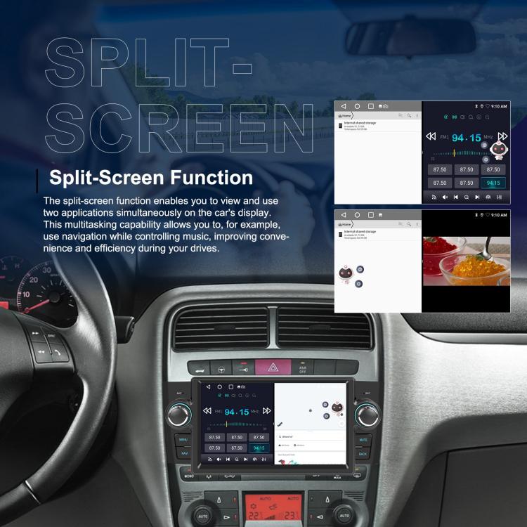 For Fiat Punto 2005-2009 Android 15 7 inch 2G+64G Car Central Control Audio Video Navigation, Specification:Standard+AHD+Microphone - Car MP3 & MP4 & MP5 by buy2fix | Online Shopping UK | buy2fix