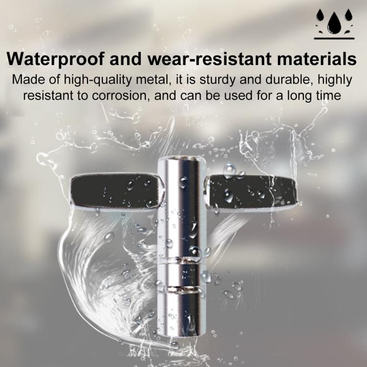 CT-826 T-shaped Square Hole Drum Key Universal Adjustment Wrench Tool for Drum Set(Silver) - Percussion Accessories by buy2fix | Online Shopping UK | buy2fix