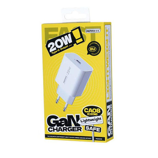 REMAX CA09 PD30W Type-C GaN Fast Charger, EU Plug(White) - USB Charger by REMAX | Online Shopping UK | buy2fix