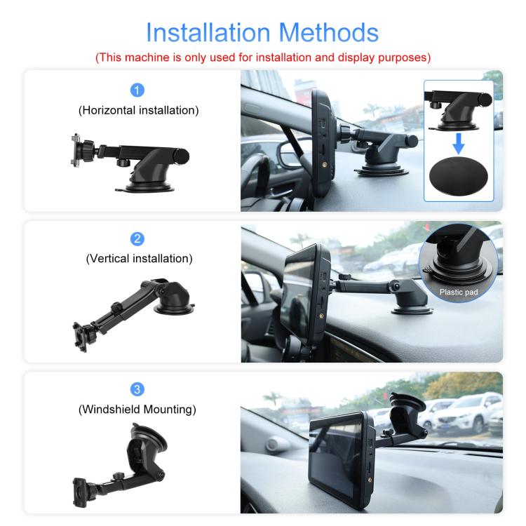 9 inch Android 15 2G+32G Car Reversing Display Monitor Screen Without Rear View Camera WiFi Version(Black) - Car Monitor by buy2fix | Online Shopping UK | buy2fix