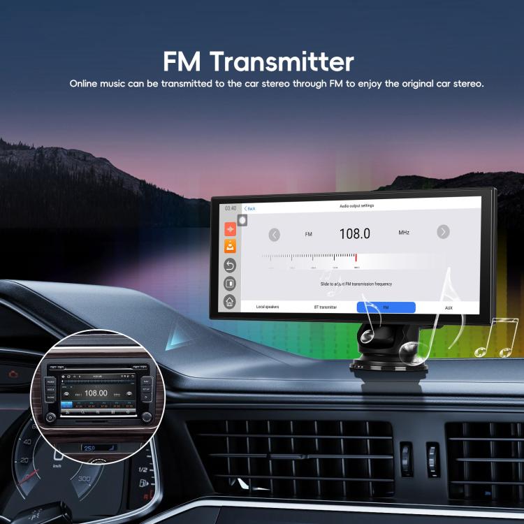 9 inch Android 15 2G+32G Car Reversing Display Monitor Screen Without Rear View Camera WiFi Version(Black) - Car Monitor by buy2fix | Online Shopping UK | buy2fix