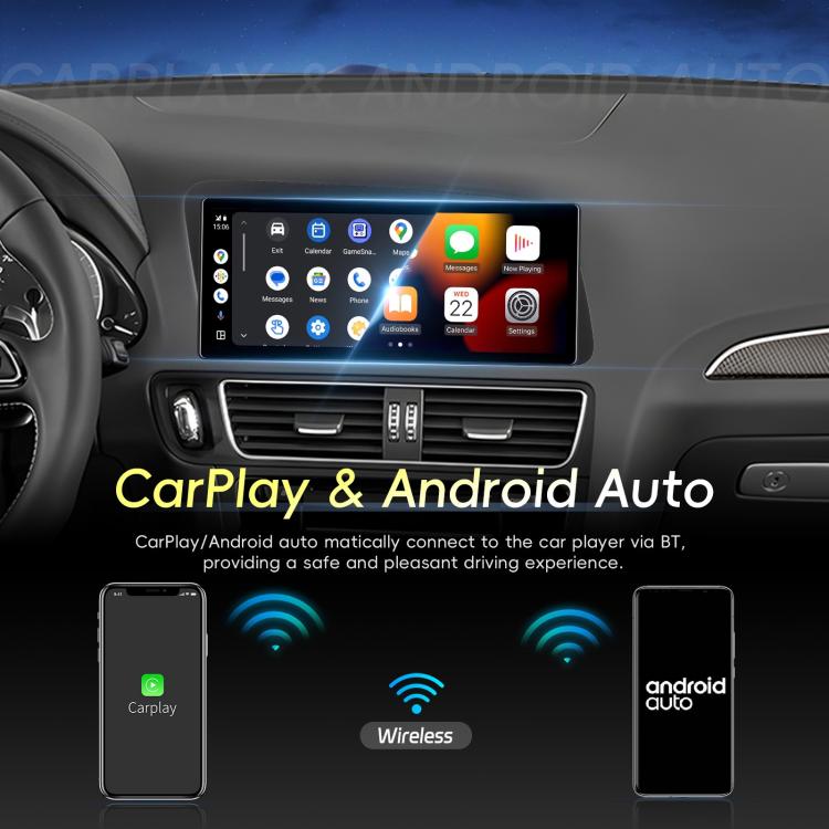 For Audi Q5 2009-2019 Android 15 10.33 inch 2G+64G Car Central Control Audio Video Navigation, Specification:Standard+AHD+Microphone - Car MP3 & MP4 & MP5 by buy2fix | Online Shopping UK | buy2fix