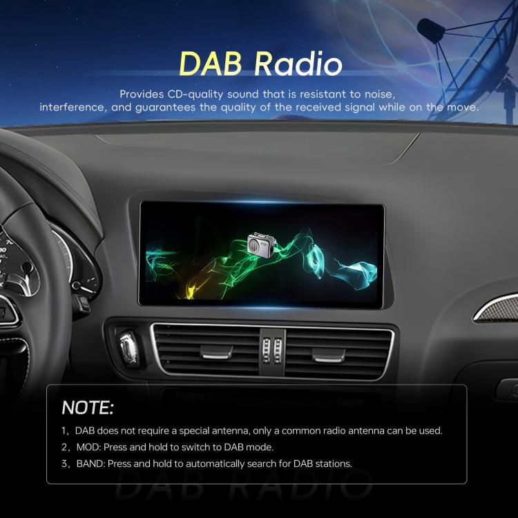 For Audi Q5 2009-2019 Android 15 10.33 inch 2G+64G Car Central Control Audio Video Navigation, Specification:Standard+AHD+Microphone - Car MP3 & MP4 & MP5 by buy2fix | Online Shopping UK | buy2fix