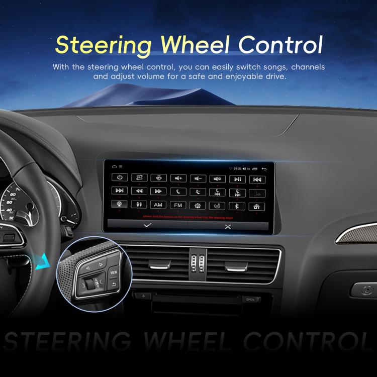 For Audi Q5 2009-2019 Android 15 10.33 inch 2G+64G Car Central Control Audio Video Navigation, Specification:Standard+AHD+Microphone - Car MP3 & MP4 & MP5 by buy2fix | Online Shopping UK | buy2fix