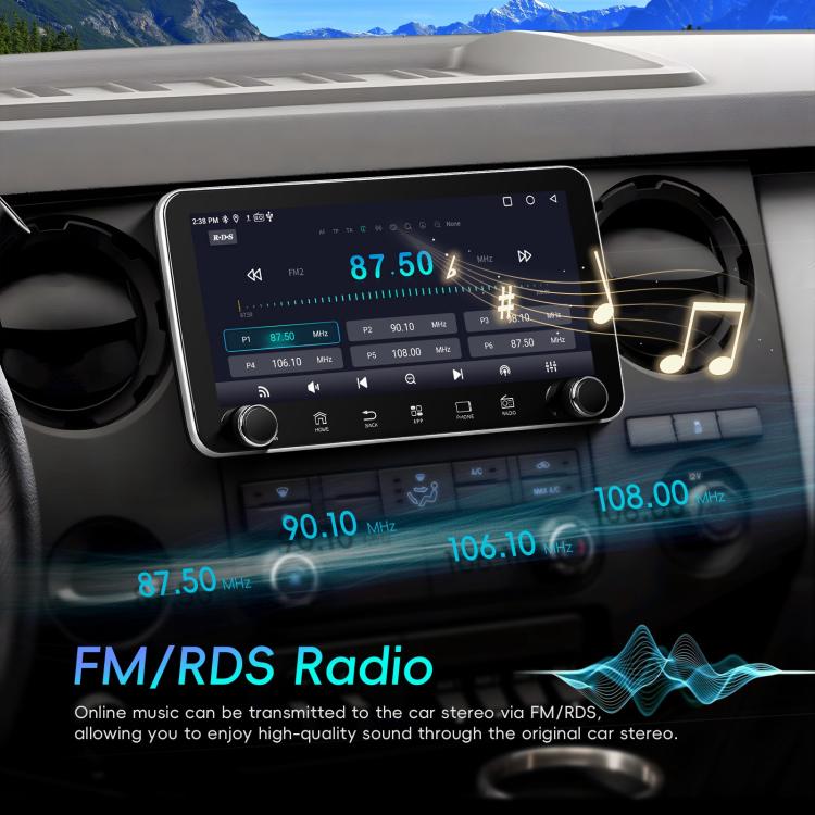 10.36 inch Screen Android 15 Car CarPlay Navigation Integrated Machine with Dual Knob, Specification:Standard+AHD+Microphone - Car MP3 & MP4 & MP5 by buy2fix | Online Shopping UK | buy2fix