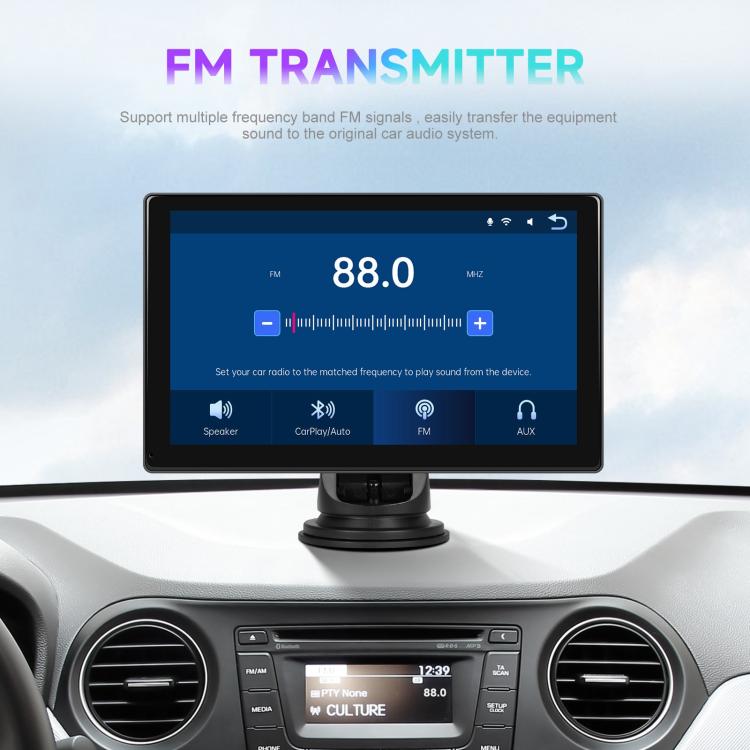 9 inch Car Wireless CarPlay and Android Auto Car HD Navigation Display, Specification:Standard - Car MP3 & MP4 & MP5 by buy2fix | Online Shopping UK | buy2fix