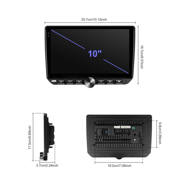 10 inch Screen Android 15 Car Navigation Audio Video Integrated Machine, Specification:Standard+AHD+Microphone - Car MP3 & MP4 & MP5 by buy2fix | Online Shopping UK | buy2fix