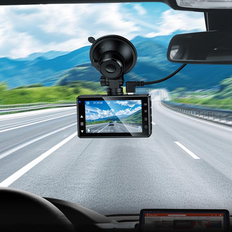 hoco DV14 3 inch IPS HD Display Driving Recorder(Metal Grey) - Car DVRs by hoco | Online Shopping UK | buy2fix
