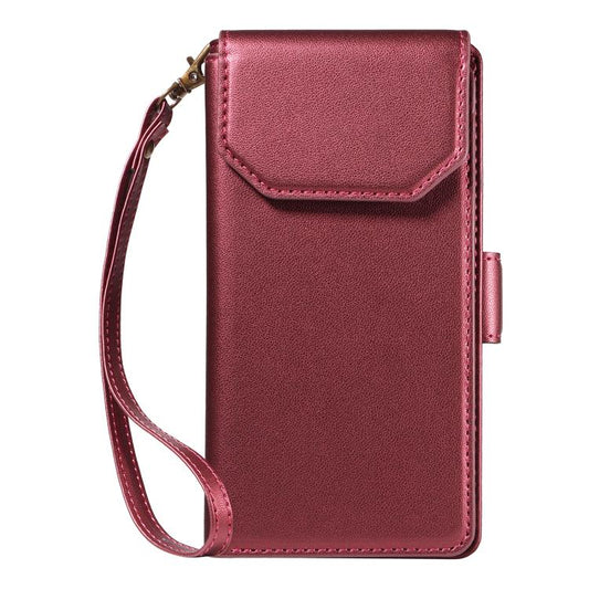 For iPhone Air Multi Card Wallet Leather Phone Case with Strap(Red) - iPhone Air Cases by buy2fix | Online Shopping UK | buy2fix