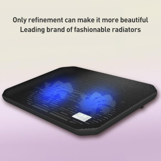 NUOXI M10B Dual Large Fan Laptop Cooling Pad(Silver) - Cooling Pads by NUOXI | Online Shopping UK | buy2fix